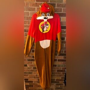 Buc-ee’s Mascot One Piece Pajamas Costume Oversize Adult Size Small